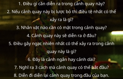 11 BƯỚC ĐỂ GIÚP BẠN VIẾT MỘT CẢNH PHIM